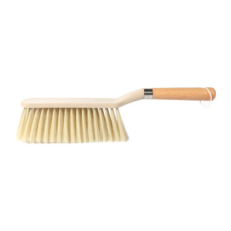 HeMu Holz Bettbürste mit Langem Griff - Sanfte Reinigung für Empfindliche Oberflächen 5