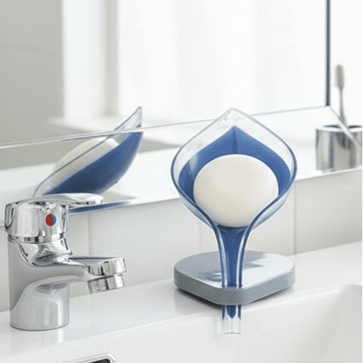 LEAFDRAIN – Portasapone da bagno a forma di foglia con scarico