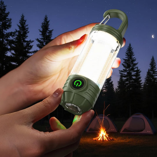 Helle LED Campinglaterne 1000 Lumen Wiederaufladbar Wasserdicht Tragbar 0