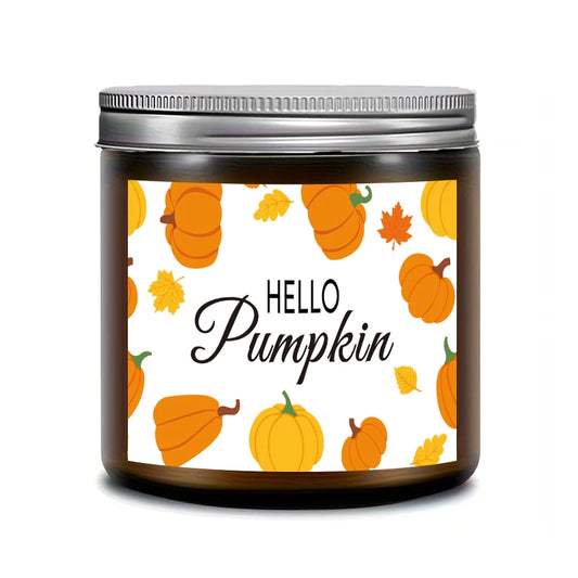 AutumnGlow Scented Candle – Soy Wax Candle with Autumn Scents, 200g, Long Burn Time