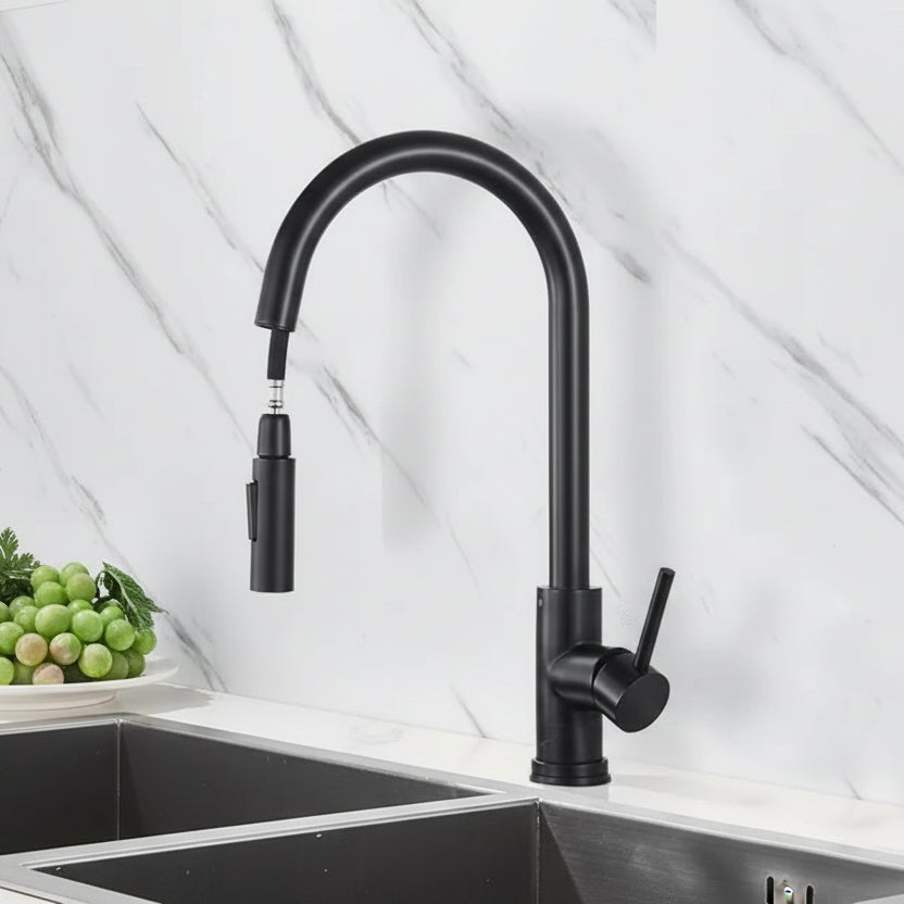 SILQUA – Robinet de cuisine intelligent avec bec extractible et capteur intégré