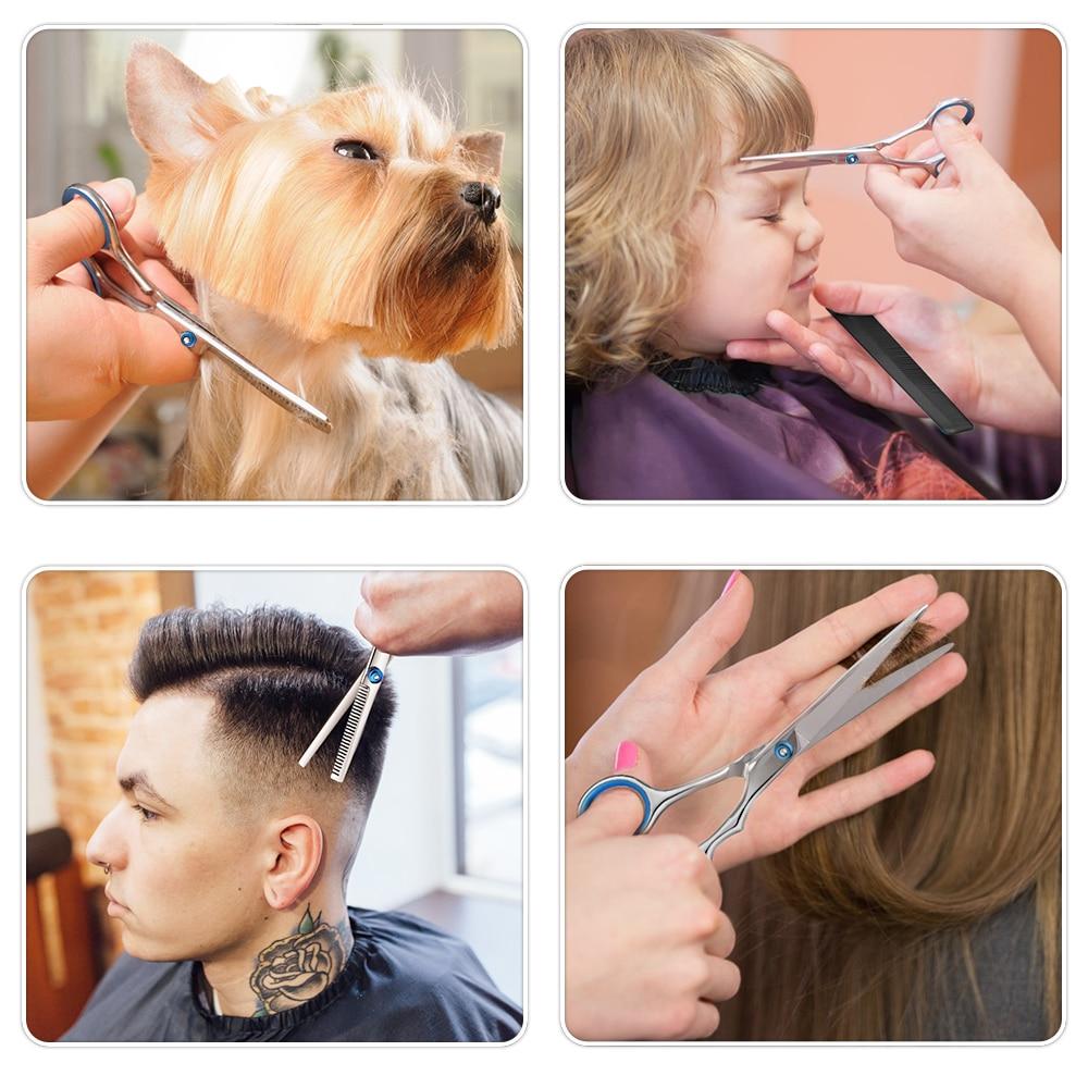 10-teiliges Friseur Set aus Edelstahl für präzise Haarschnitte zu Hause-6