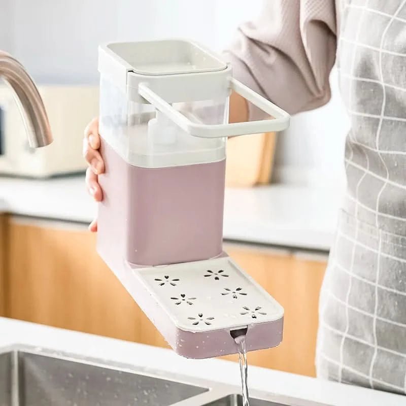 SCRUBFLOW – Dish Brush with Automatic Soap Dispensing & Holder