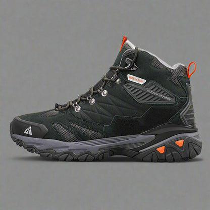 HikeUp Trekking Boots - Men's hiking boots with suede, breathable & rainproof for winter & outdoor adventures