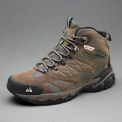 HikeUp Trekking Boots - Men's hiking boots with suede, breathable & rainproof for winter & outdoor adventures