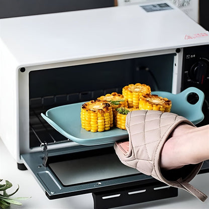 Hitzebeständige Silikon-Küchenhandschuhe mit Baumwollfutter für sicheres Kochen 5