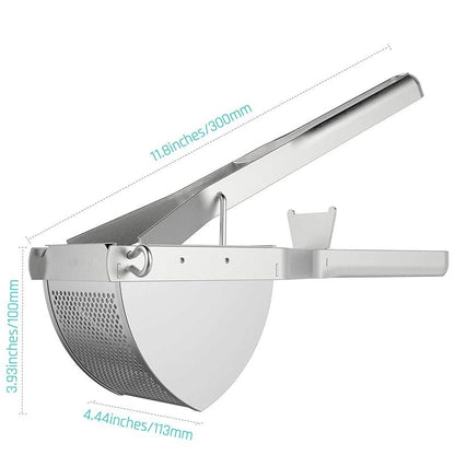 Hochleistungs-Kartoffelpresse aus Edelstahl - Ergonomische Kartoffelquetsche für Babynahrung und Obst 3