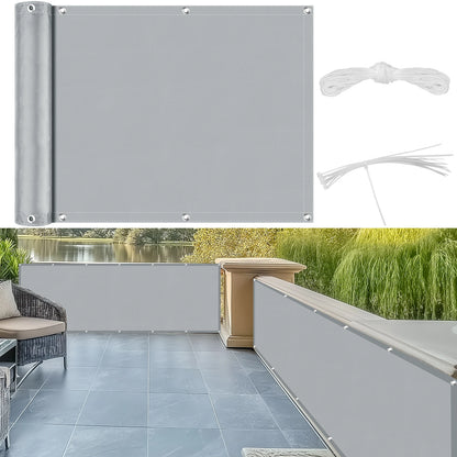 Hochwertiger Balkon-Sichtschutz aus Polyester – UV- und Wasserschutz, 90 x 600 cm 6