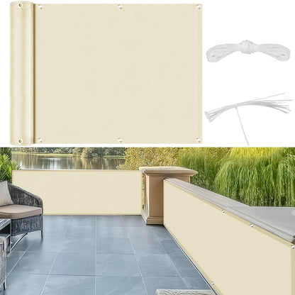 Hochwertiger Balkon-Sichtschutz aus Polyester – UV- und Wasserschutz, 90 x 600 cm 7