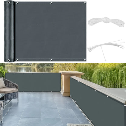 Hochwertiger Balkon-Sichtschutz aus Polyester – UV- und Wasserschutz, 90 x 600 cm 8