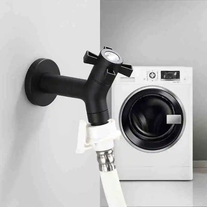 Hochwertiger Wasserhahn Küche - Mattschwarze Küchenarmatur Wandmontage aus Edelstahl 304 1