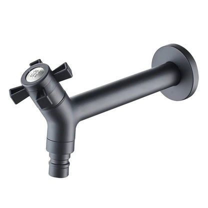 Hochwertiger Wasserhahn Küche - Mattschwarze Küchenarmatur Wandmontage aus Edelstahl 304 11