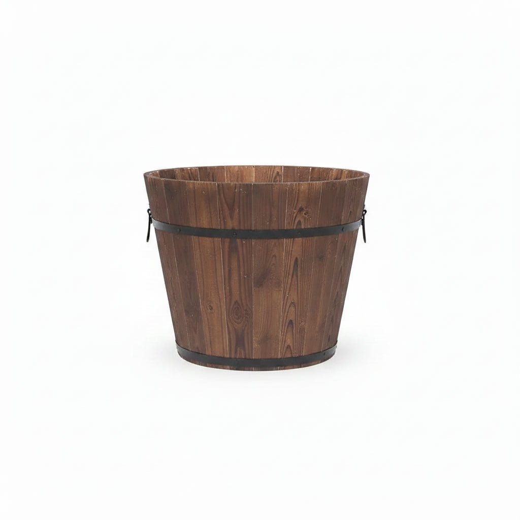 Hochwertiges 3-teiliges Pflanzgefäß-Set aus Holz für Innen- und Außenbereich 1