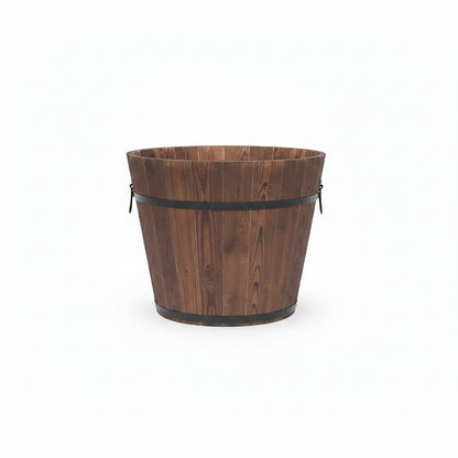 Hochwertiges 3-teiliges Pflanzgefäß-Set aus Holz für Innen- und Außenbereich 1