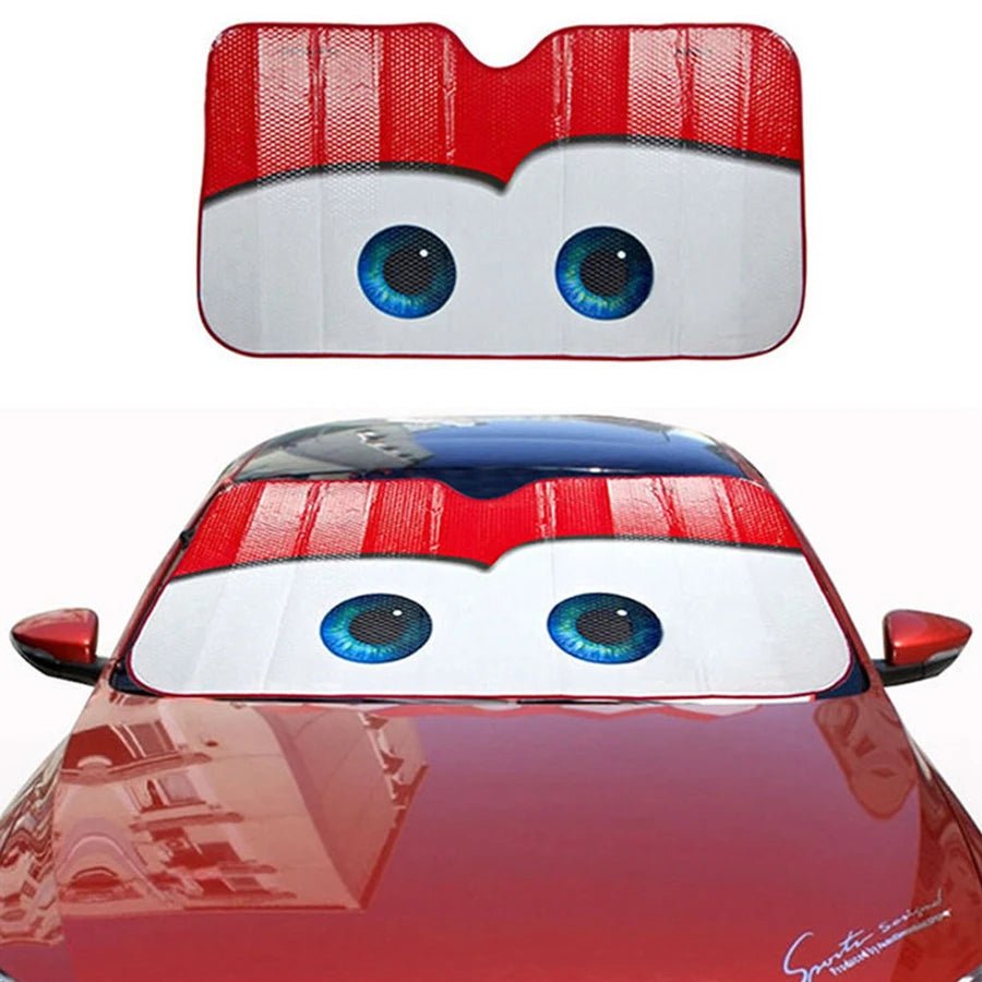 Hochwertiges Autozubehör - Kühler Frontscheibenvisier im Grey Face-Design, 130x70 cm 0