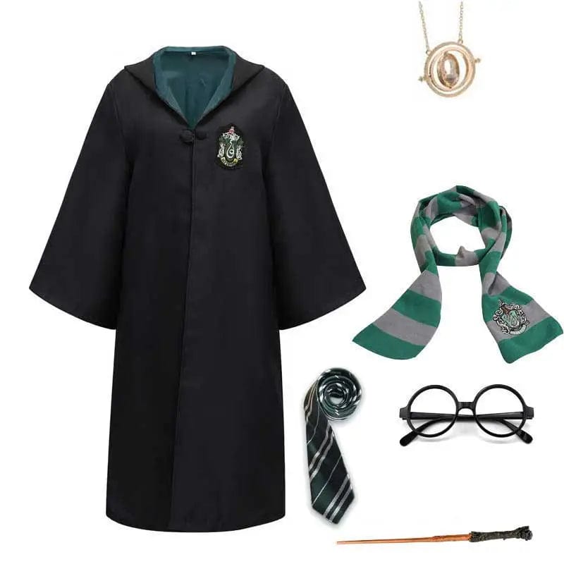 HogwartsMagic Harry Potter Kostüm | Komplettes Zaubererset mit Zauberstab und Schal | Kinder & Erwachsene | Hogwarts-Robe & Zubehör 6