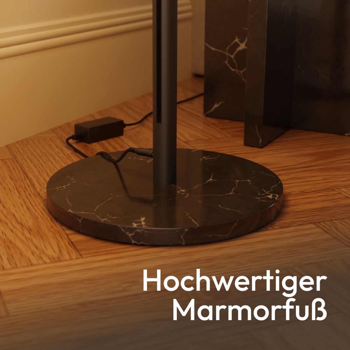 HULORA – Lampadaire modulaire avec globes en verre et spot