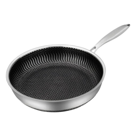HexaCook – Hybrid stainless steel pan with non-stick & Hexa design
