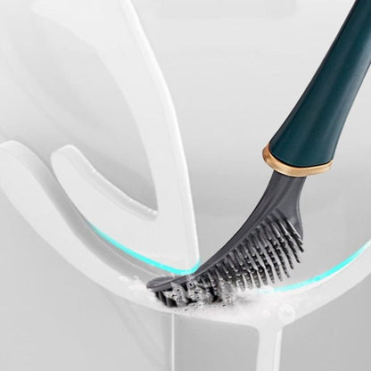 SilicoClean – Hygienic Silicone Toilet Brush with Holder