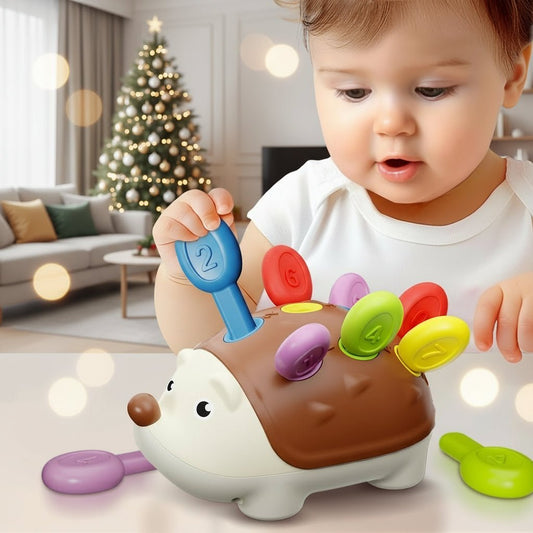 IGEL – Montessori-Igelspielzeug für Farben und Zahlen 0