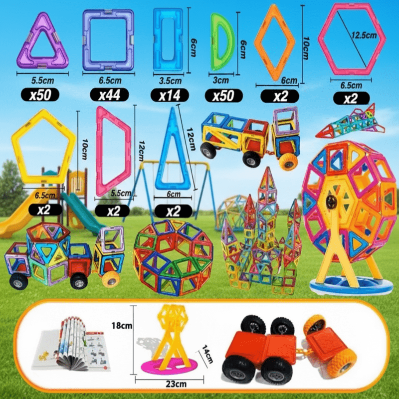 IMAGINABLOX – Kreatives magnetisches Bausteinset für Kinder 10