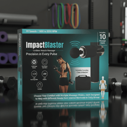IMPACTBLAST – Kabelloses Muskelmassagegerät für Tiefengewebsmassage 0