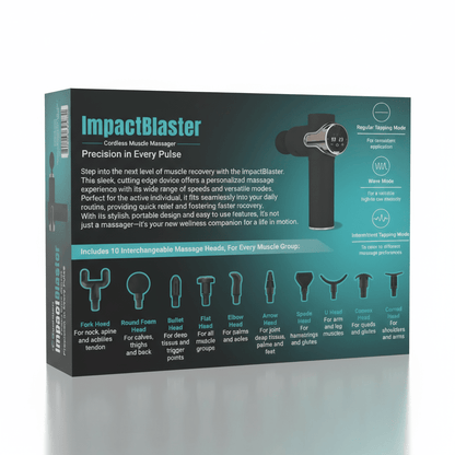 IMPACTBLAST – Kabelloses Muskelmassagegerät für Tiefengewebsmassage 1