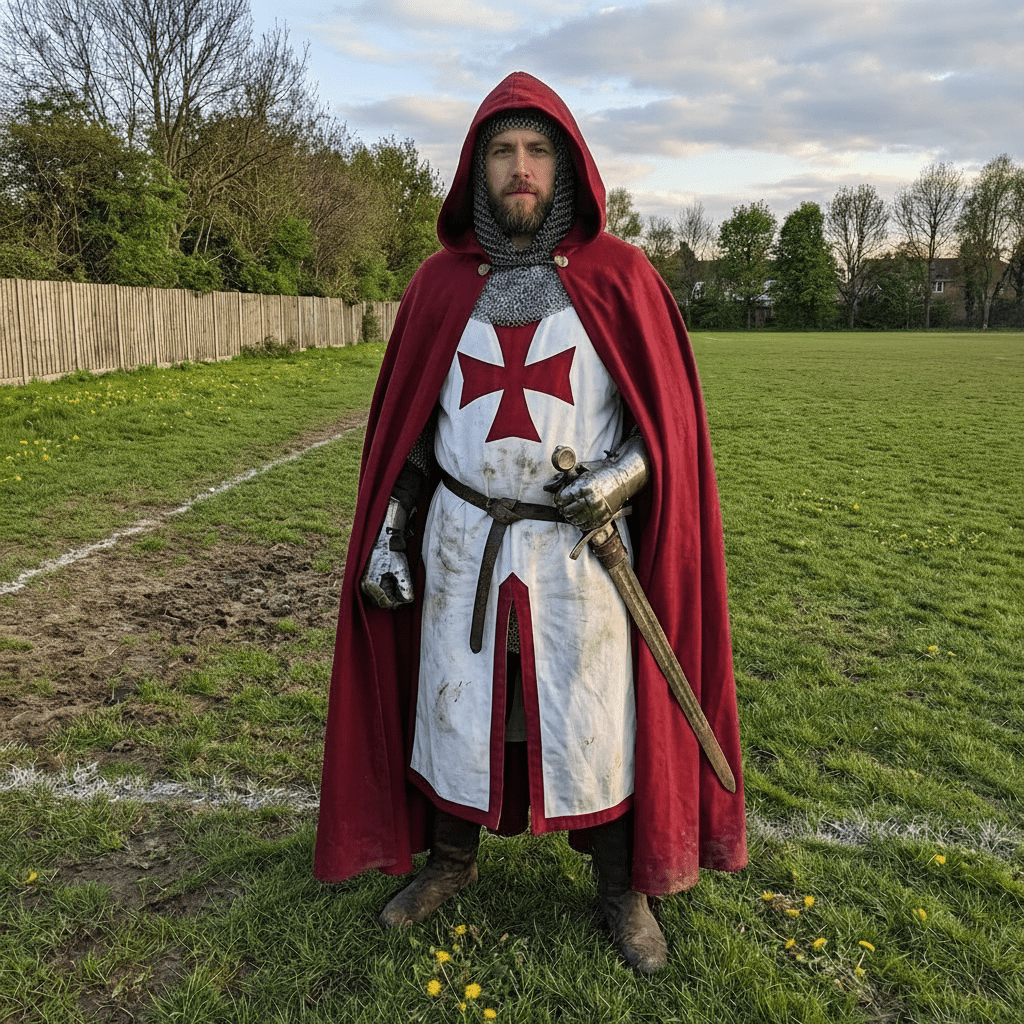 IRONCROSS – Mittelalterlicher Templer-Ledergürtel für authentische Ritterkostüme 1