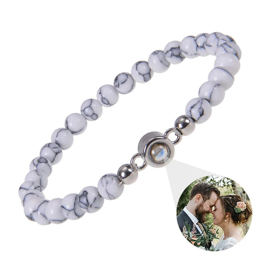 EVALORA – Projection Bracelet with Infinity Heart and Personalized Photo