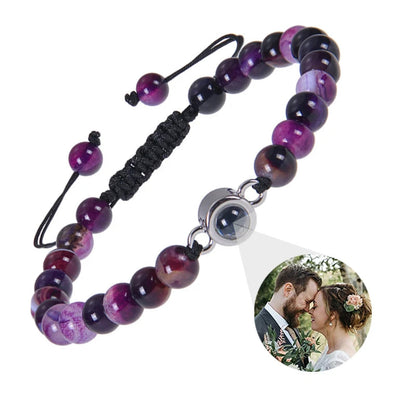 EVALORA – Projection Bracelet with Infinity Heart and Personalized Photo