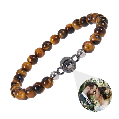 EVALORA – Projection Bracelet with Infinity Heart and Personalized Photo