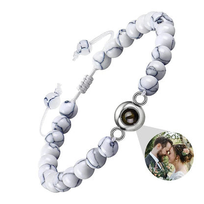 EVALORA – Projection Bracelet with Infinity Heart and Personalized Photo