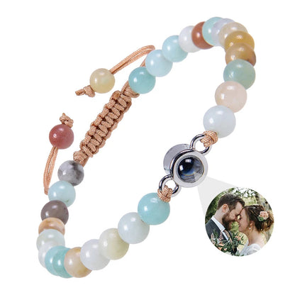 EVALORA – Projection Bracelet with Infinity Heart and Personalized Photo