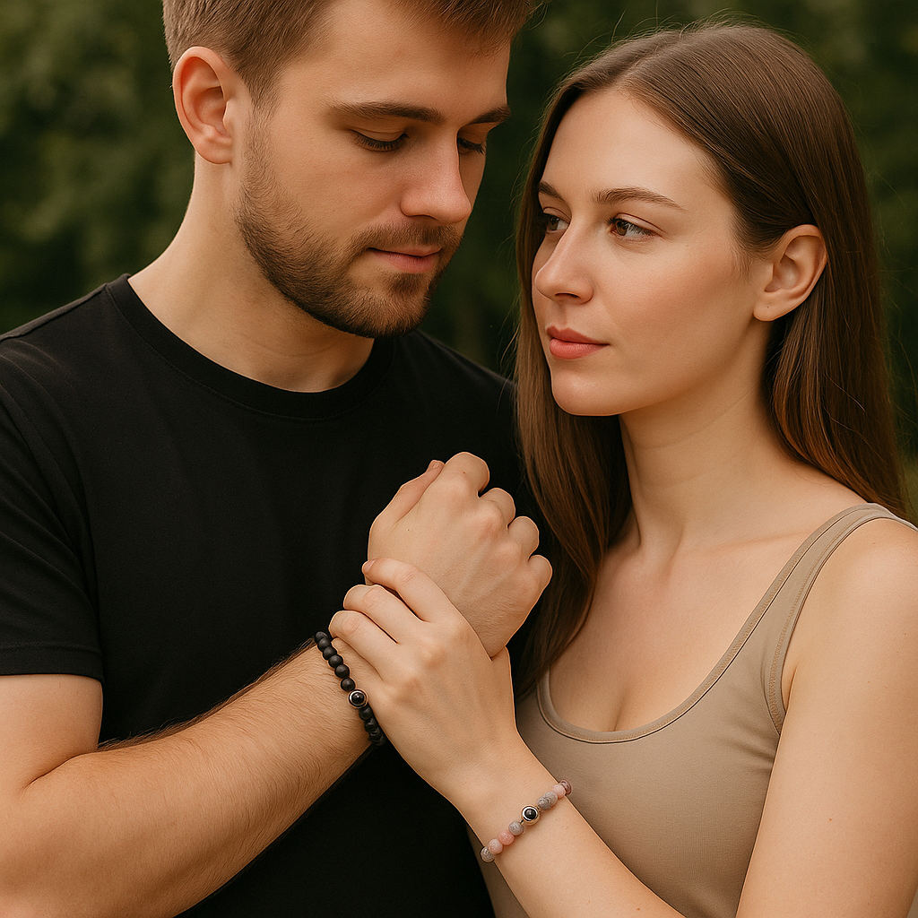 EVALORA – Projection Bracelet with Infinity Heart and Personalized Photo