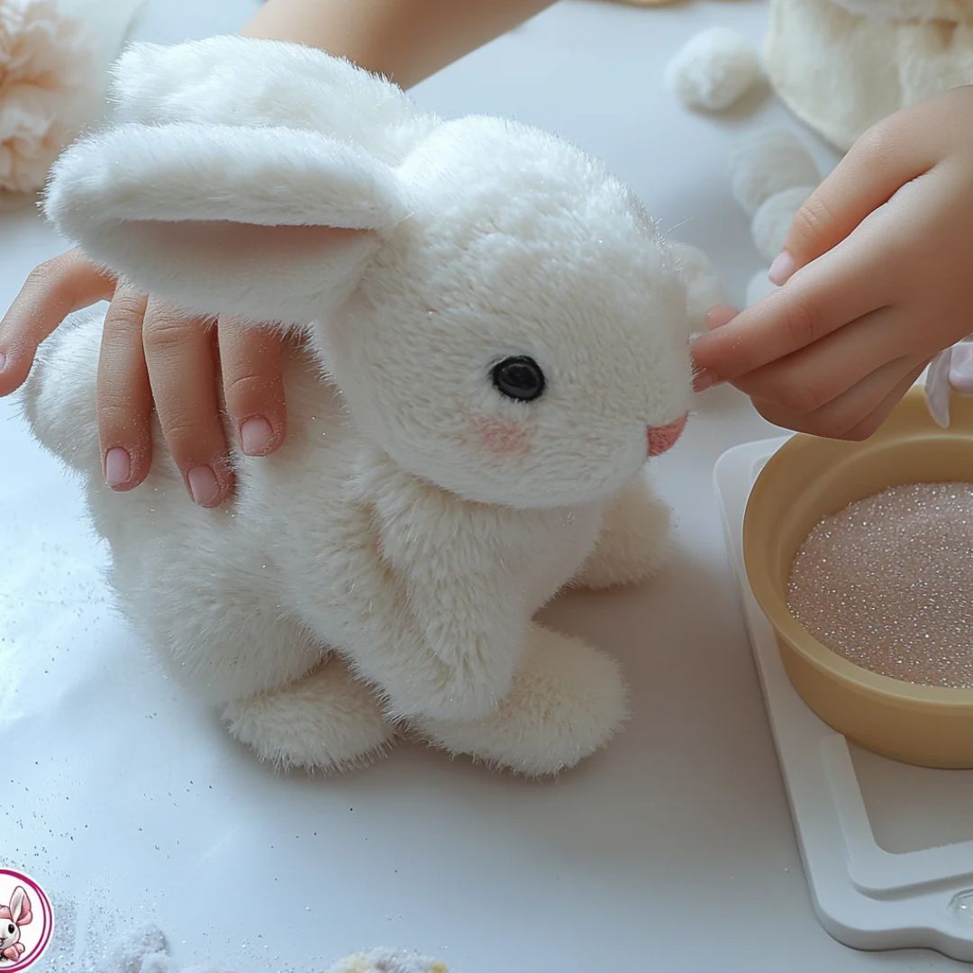 Interaktives Plüschtier BunnyLoom | Realistisches hüpfendes Hasenspielzeug für Kinder 2