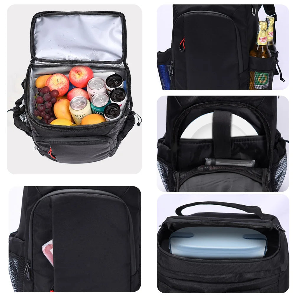 Isolierter Picknick Rucksack 22L mit Flaschenöffner – Wasserdicht und Vielseitig für Camping und Wandern 1