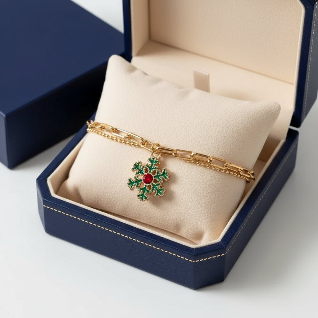 JINGLEGOLD – Verstellbares, vergoldetes, festliches Bettelarmband für weihnachtliche Stimmung 1