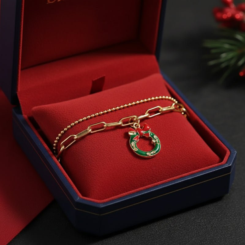 JINGLEGOLD – Verstellbares, vergoldetes, festliches Bettelarmband für weihnachtliche Stimmung 2