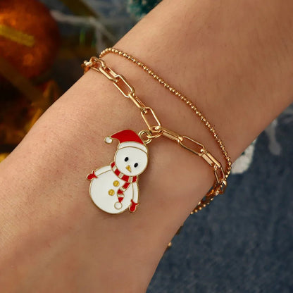 JINGLEGOLD – Verstellbares, vergoldetes, festliches Bettelarmband für weihnachtliche Stimmung 3