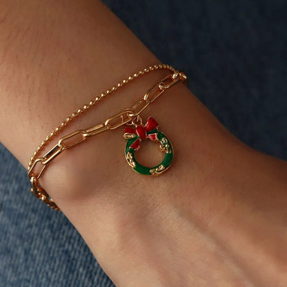 JINGLEGOLD – Verstellbares, vergoldetes, festliches Bettelarmband für weihnachtliche Stimmung 6