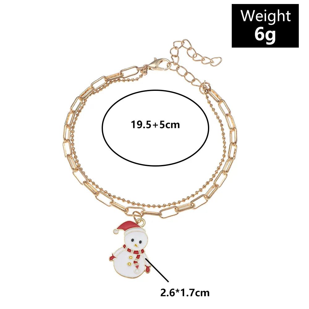 JINGLEGOLD – Verstellbares, vergoldetes, festliches Bettelarmband für weihnachtliche Stimmung 8