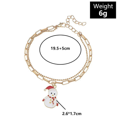 JINGLEGOLD – Verstellbares, vergoldetes, festliches Bettelarmband für weihnachtliche Stimmung 8