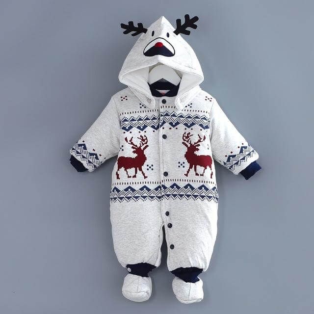 JOLLYBABE – Frühlings-Unisex-Baby-Weihnachtsoutfit für festlichen Stil 0