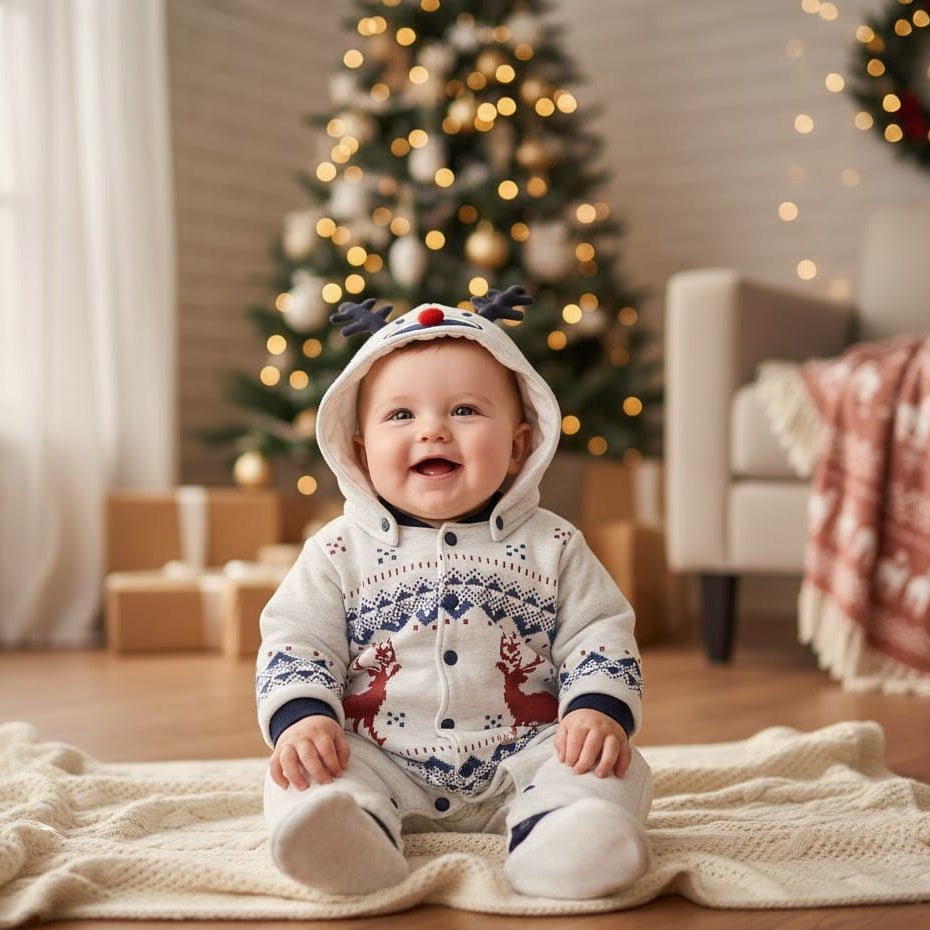 JOLLYBABE – Frühlings-Unisex-Baby-Weihnachtsoutfit für festlichen Stil 3