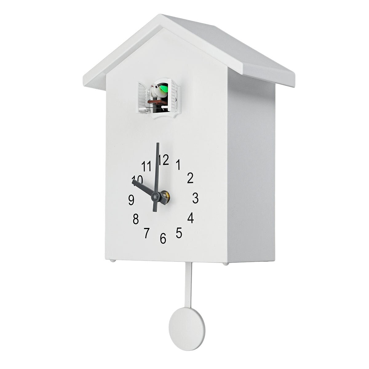 JoyCoo - Kuckucksuhr Modern Mit Traditionellem Design, Batteriebetrieben, In Blau, Weiß Und Grün 2