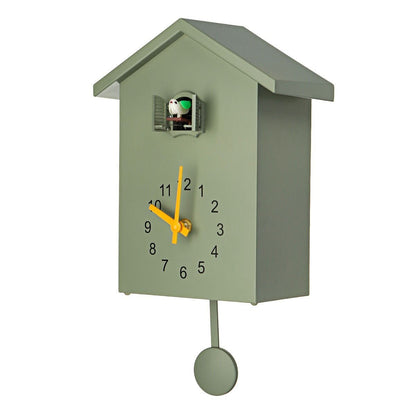 JoyCoo - Kuckucksuhr Modern Mit Traditionellem Design, Batteriebetrieben, In Blau, Weiß Und Grün 3