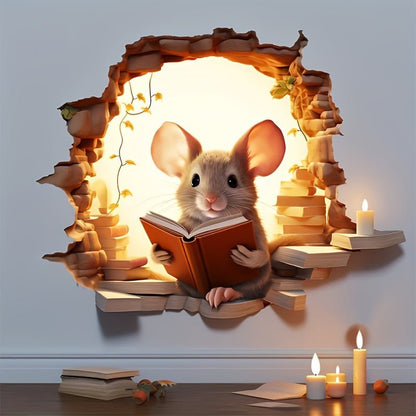 DecoraMice 3D Cartoon Wall Stickers | Adorable Mouse Wall Stickers for Children's Rooms and Living Space Decoration