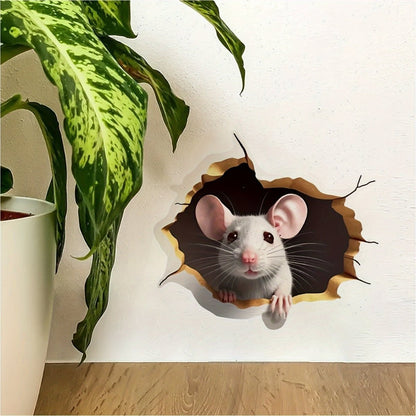 DecoraMice 3D Cartoon Wall Stickers | Adorable Mouse Wall Stickers for Children's Rooms and Living Space Decoration