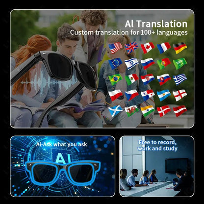KI-Fotografie-Sonnenbrille für Herren & Damen mit Intelligenter Übersetzung und Hochwertiger Kamera, Wasserdicht und Bluetooth-Funktion 2