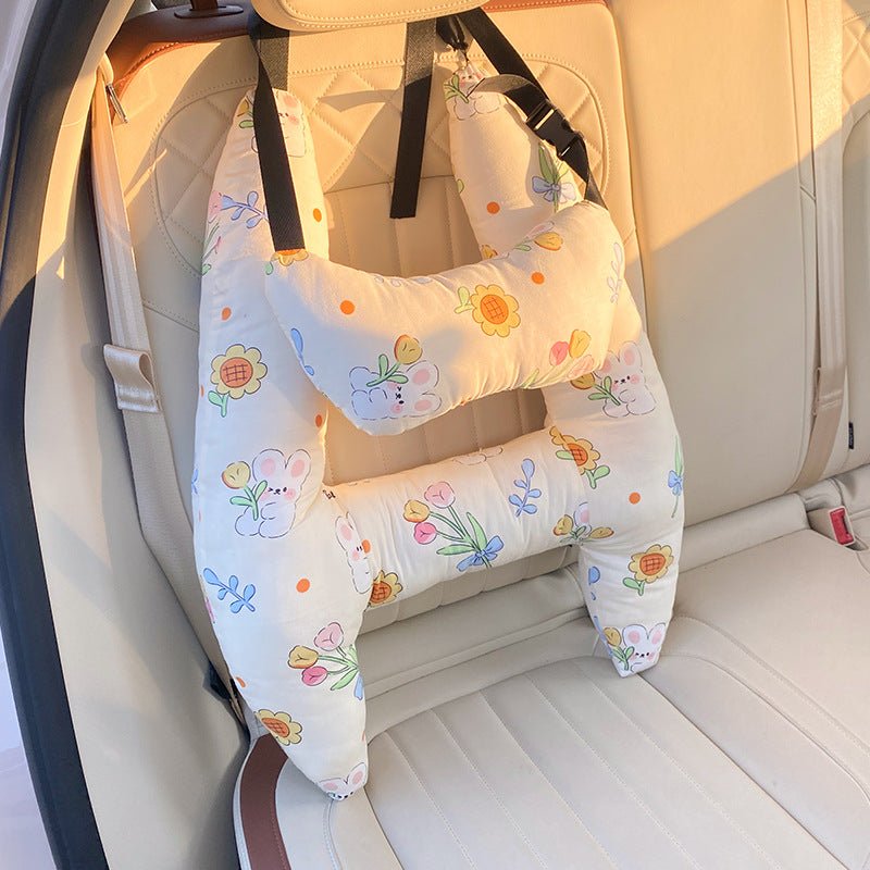 KIDSCOMFORT – Ergonomisches Autokissen mit weichem Stoff und verspielten Motiven 6